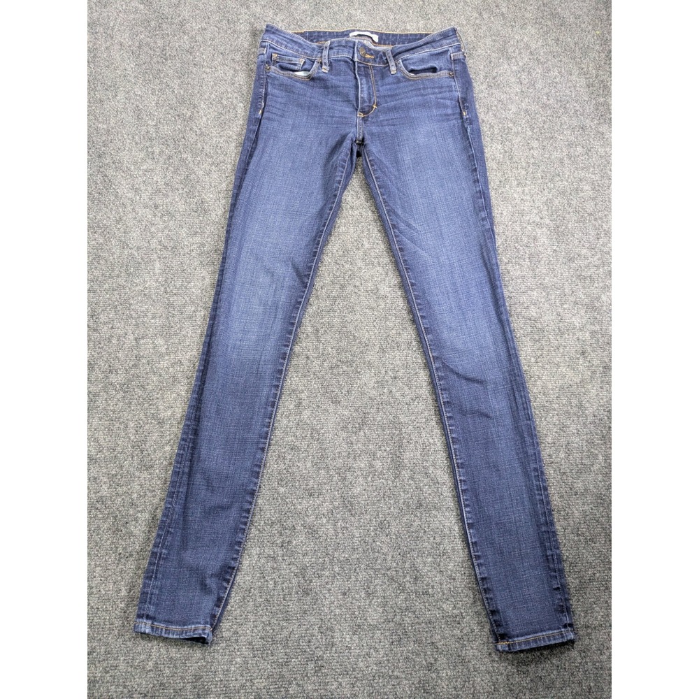 Abercrombie & Fitch Skinny Jeans Womens 4L W27 L33 Dark Wash Blue Stretch Denim